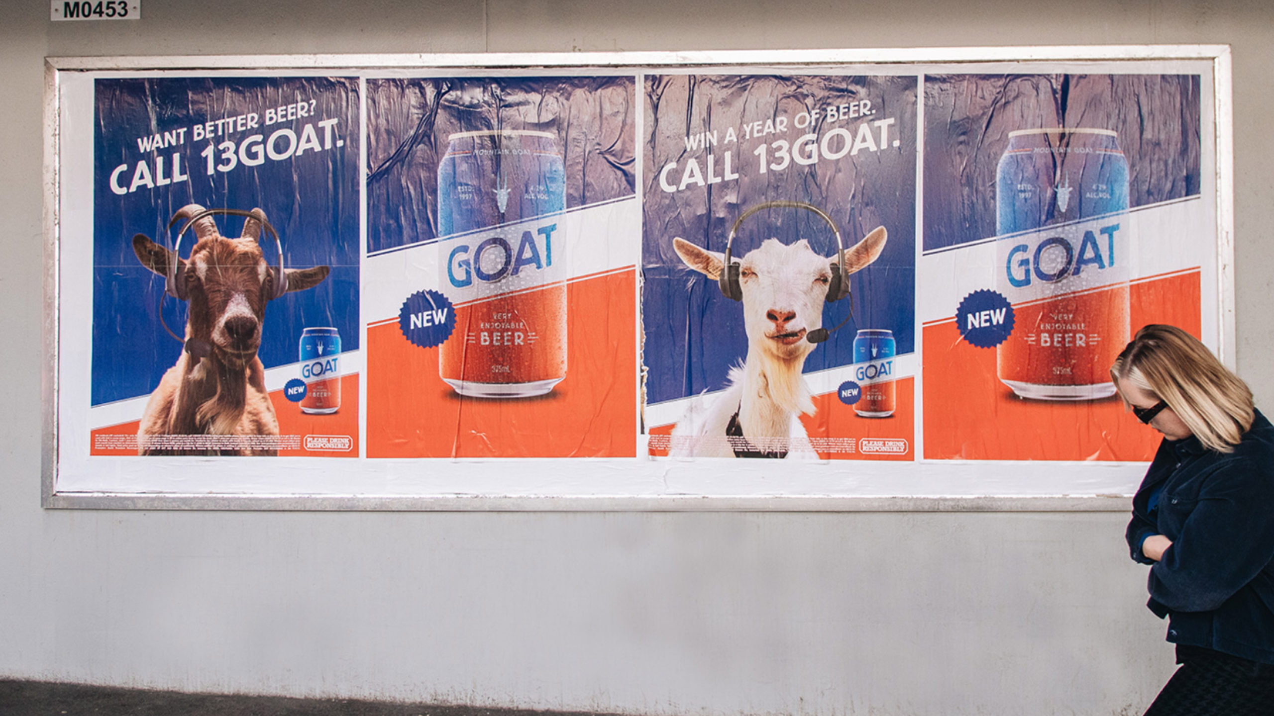 Goat beer out of home posters